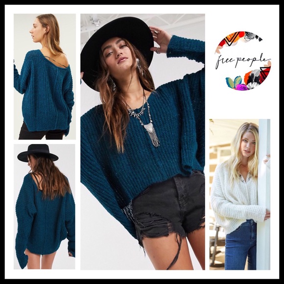 FREE PEOPLE BOHO PULLOVER OVERSIZED SWEATER A2C - Picture 9 of 16
